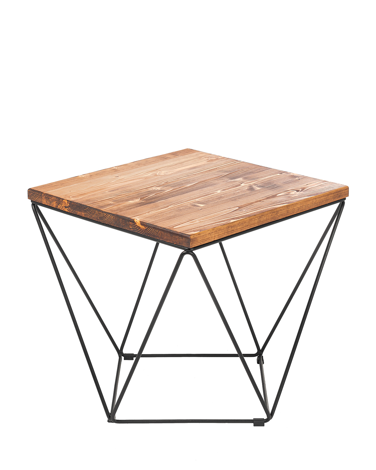 журнальный стол ilwi MBL-W-TL-T-1-M/1/3 кофейный металлический деревянный