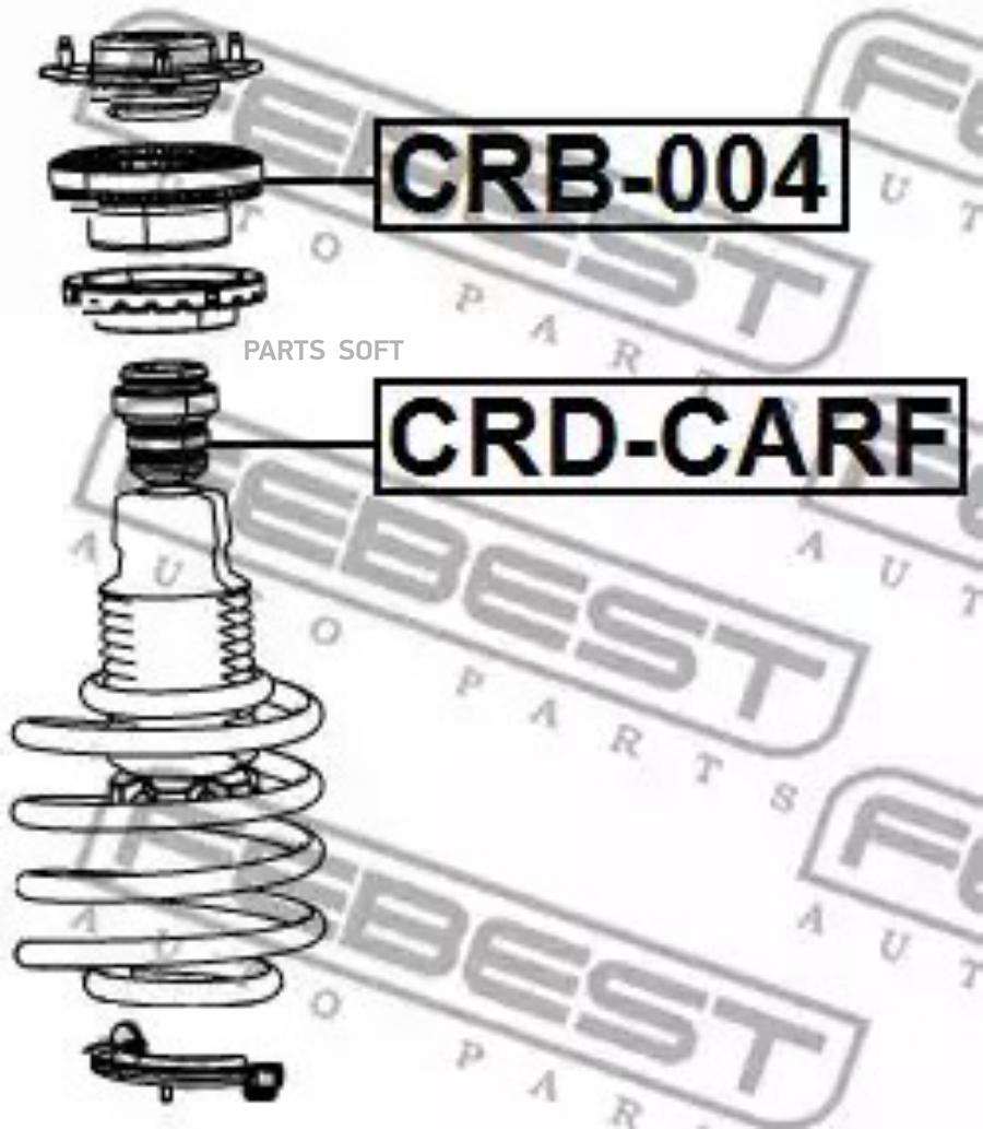 

FEBEST Подшипник опоры пер.аморт.DODGE CARAVAN V 2007- FEBEST CRB-004