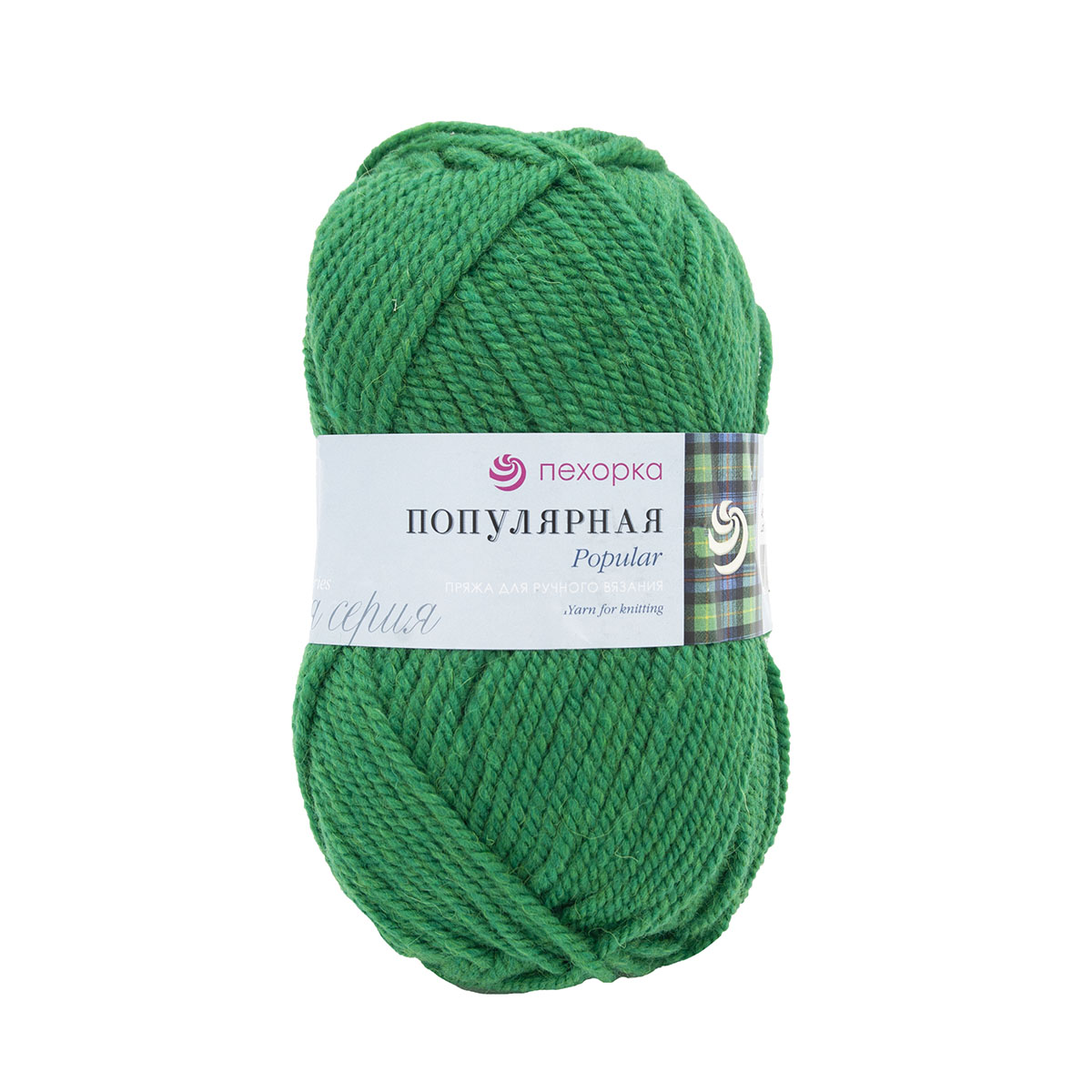 

Пряжа Пехорка Популярная, 100 г, 133 м (шерсть, акрил) (480-Яркая зелень), 10 мотков, Зеленый