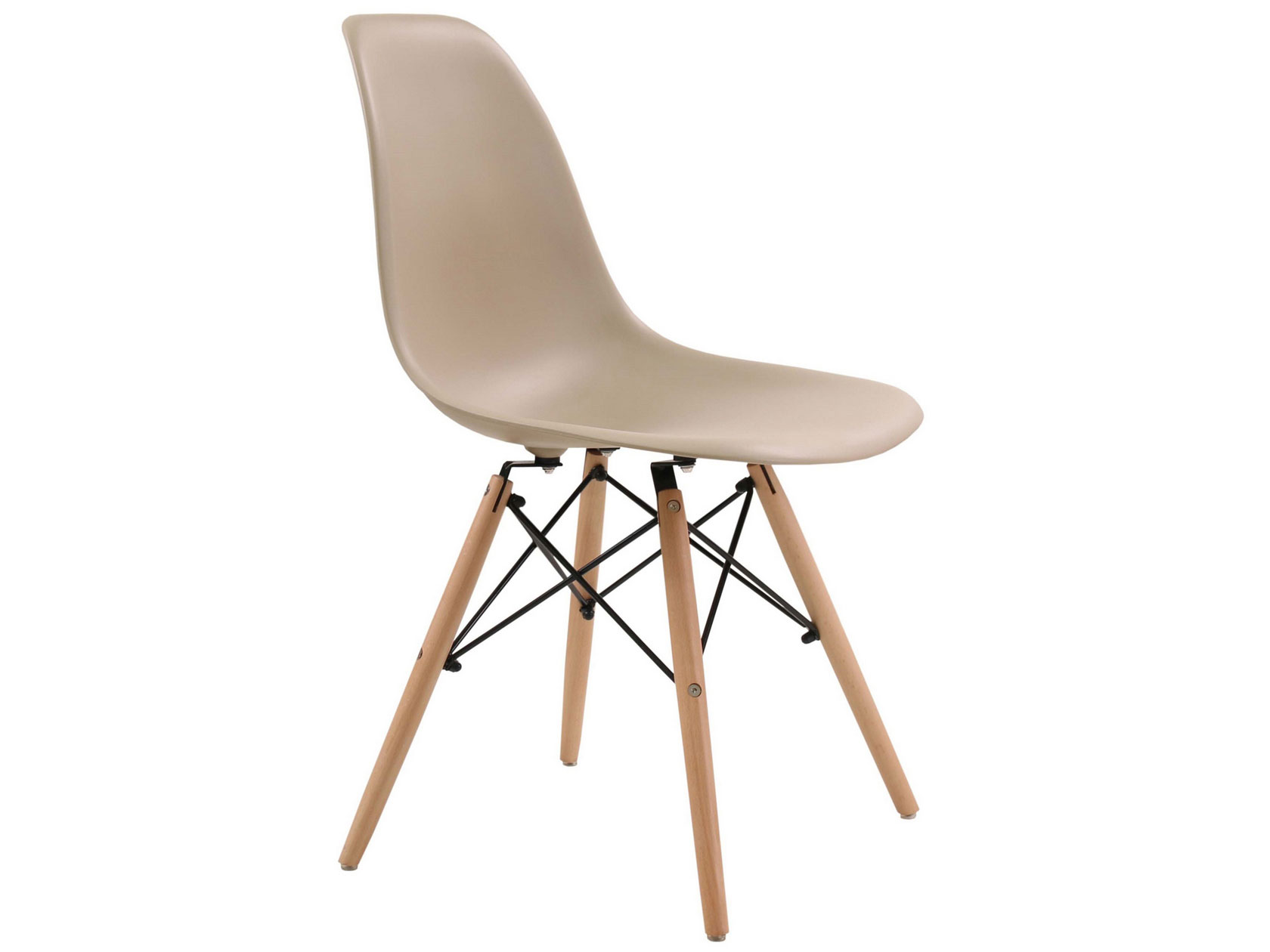 фото Стул eames wood бежево-серый, 4 стула stool group