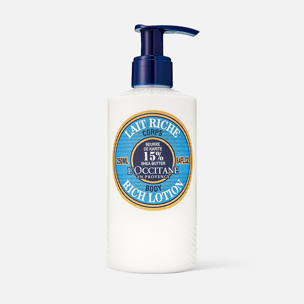 Молочко для тела L'Occitane Rich Body Lotion Shea Butter с маслом ши, питательное 240 мл