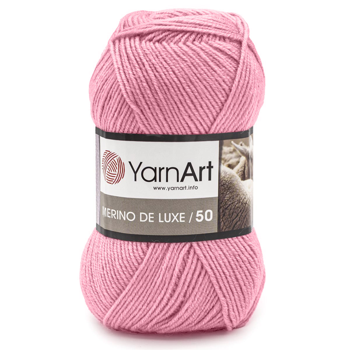 

Пряжа YarnArt 'Merino de Lux', 100 г, 280 м (шерсть, акрил) (597 розовый), 5 мотков