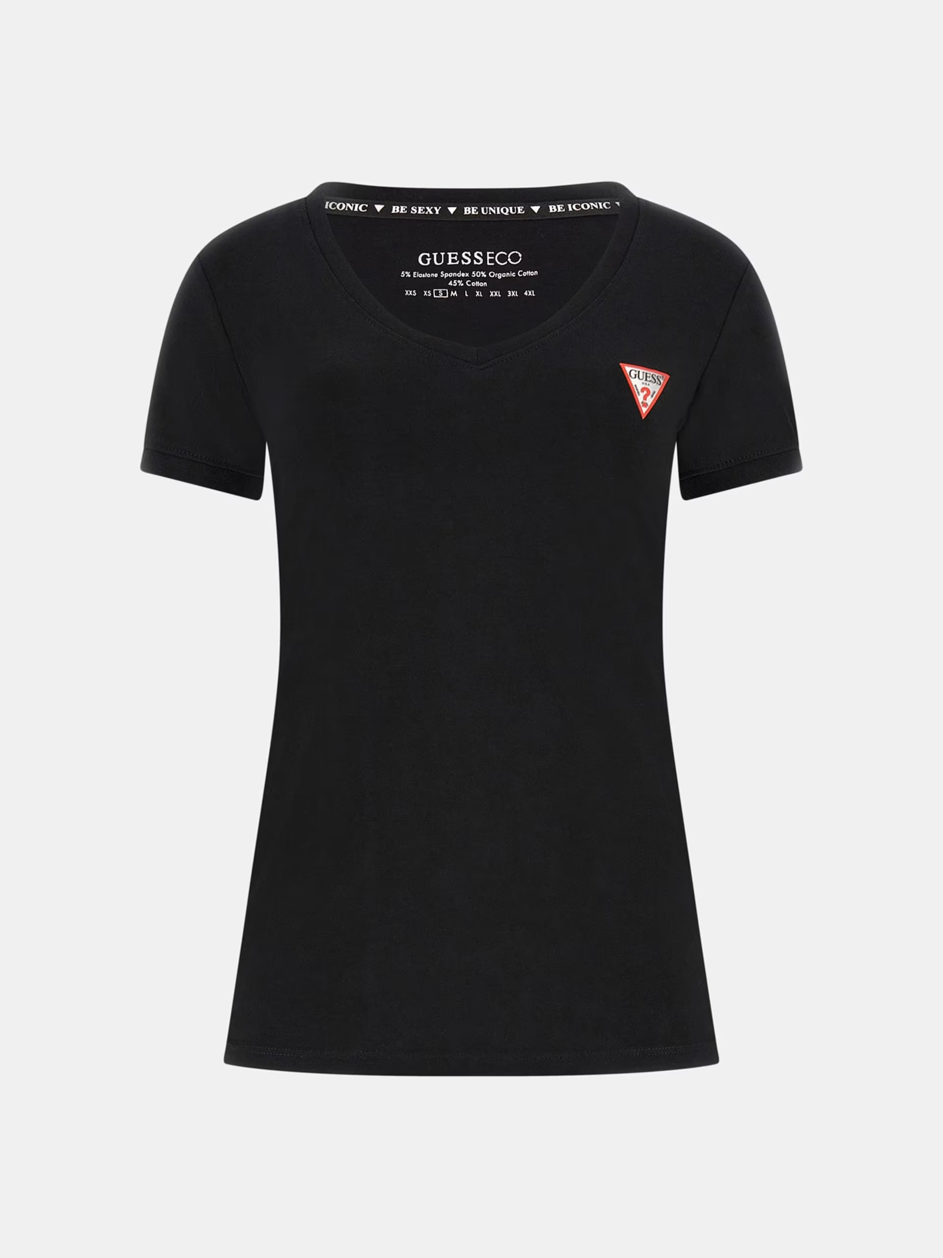 

Футболка женская Guess W2YI45J1314 черная XL, Черный, W2YI45J1314