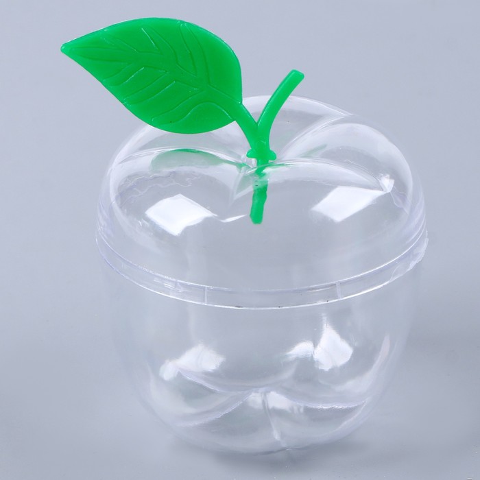 

Основа для творчества и декорирования Яблоко, 8x9x7 см, набор 3 шт, Зеленый;прозрачный