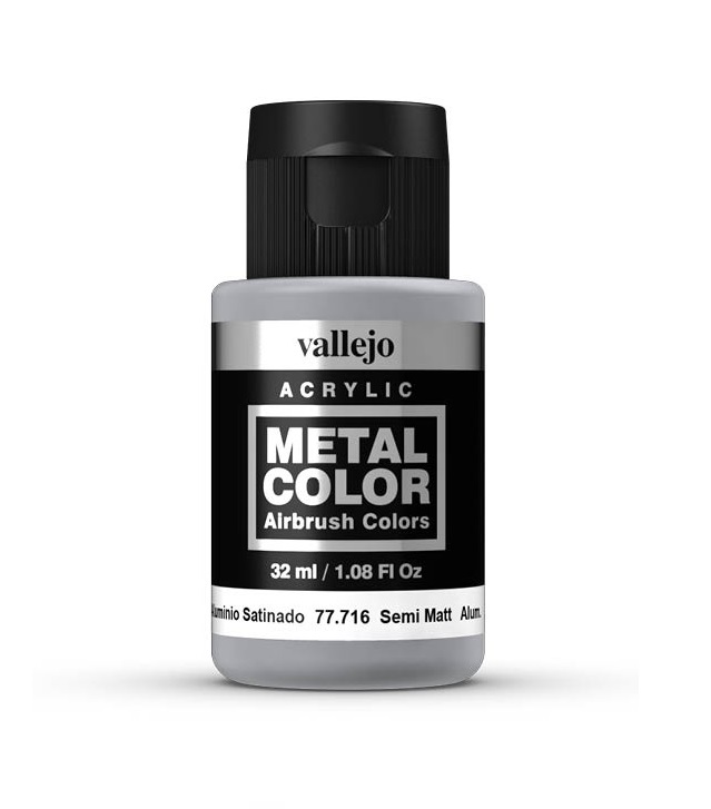 

Краска Vallejo V-77716 Metal Color Алюминий полуматовый, Серебристый