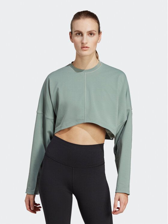 

Свитшот женский Adidas 0000301543992 зеленый M, 0000301543992