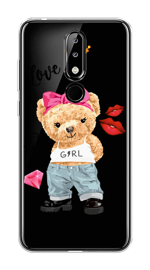 

Чехол на Nokia 5.1 Plus (X5) "Sugar Mommy", Голубой;белый;розовый, 121950-6