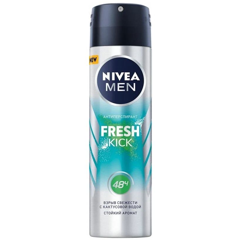 Дезодорант NIVEA Men Fresh Kick эффект свежести 150 мл део стик муж nivea men экстремальная свежесть 50 мл