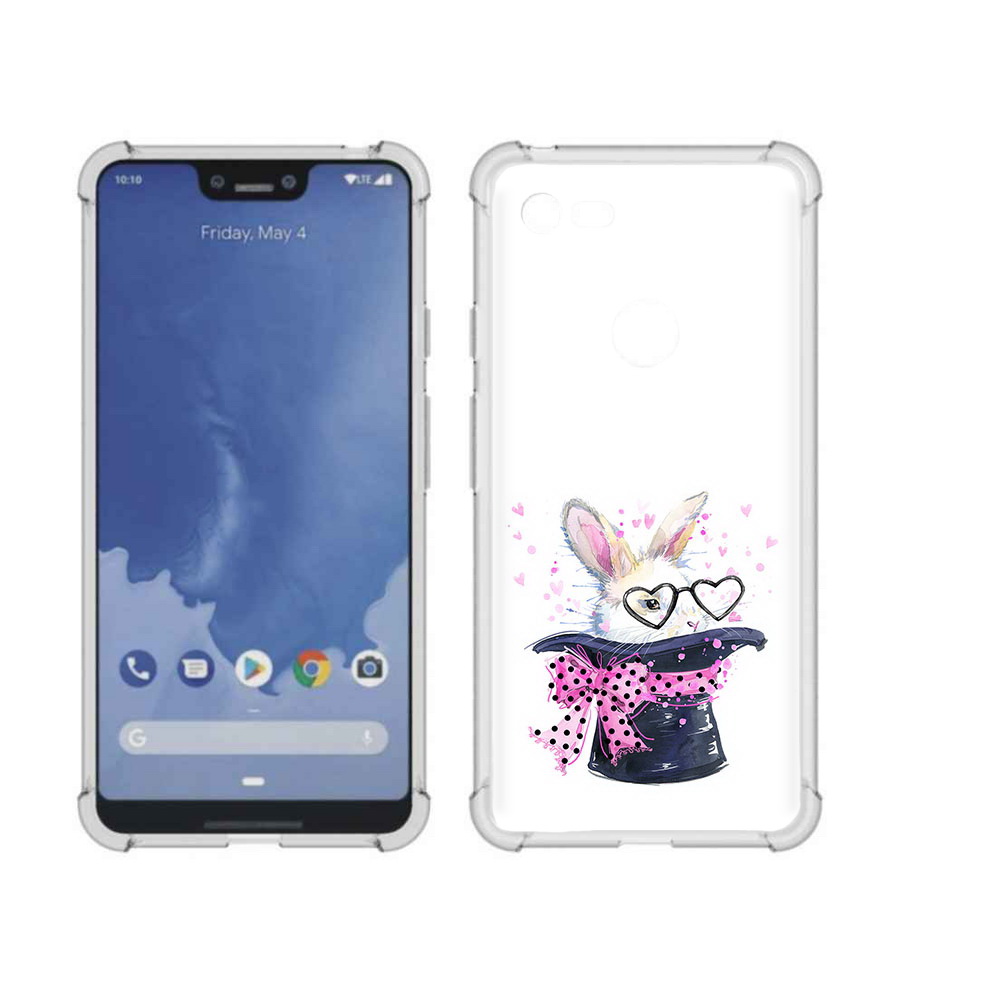 Чехол MyPads Tocco для Google Pixel 3 XL кролик в шляпе