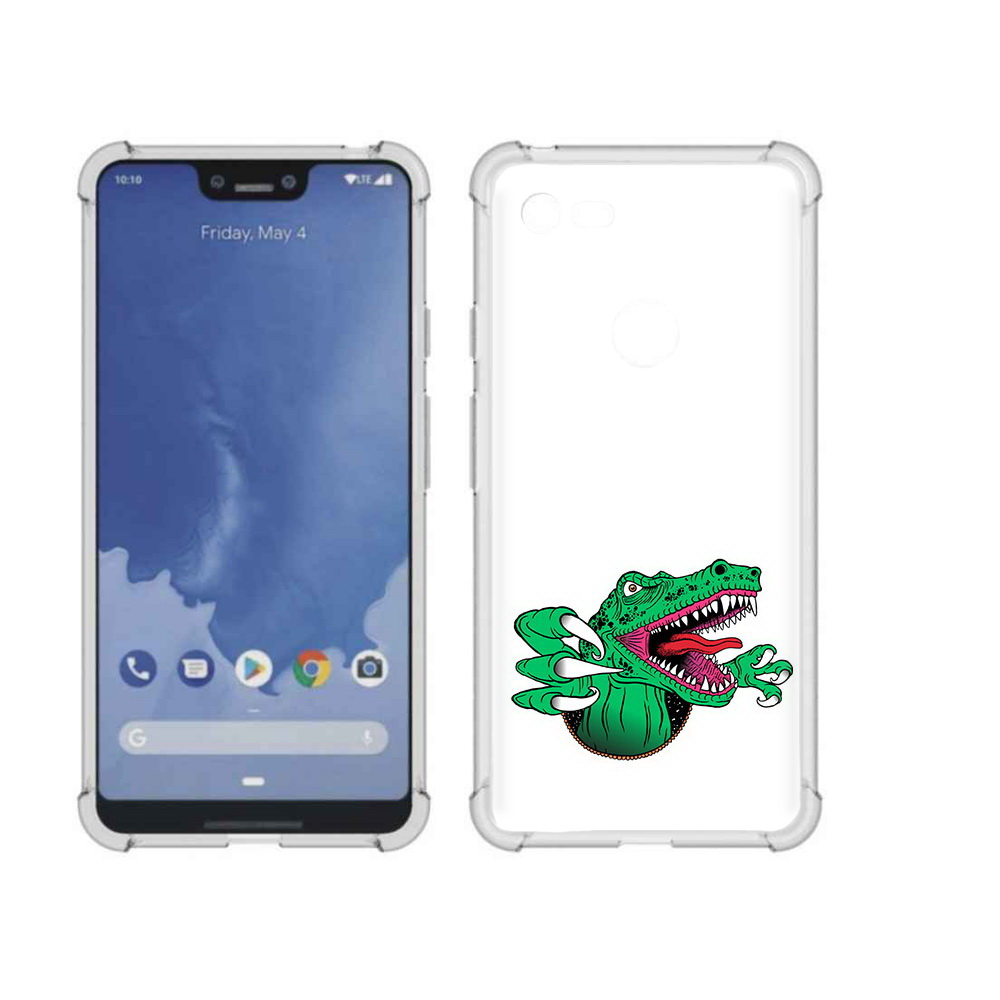 

Чехол MyPads Tocco для Google Pixel 3 XL крокодил, Прозрачный, Tocco