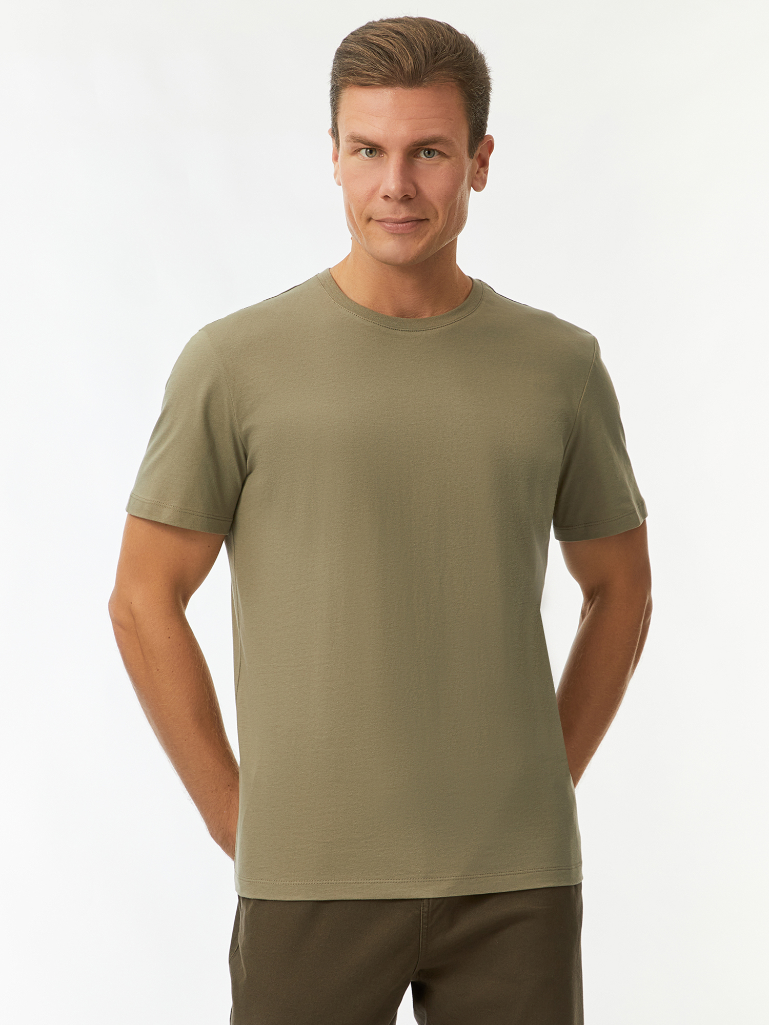 

Футболка мужская oodji 5B621002M-4 зеленая XXL, Зеленый, 5B621002M-4