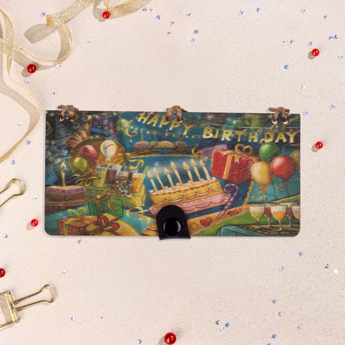 

Конверт WoodCraft Happy birthday, 10243792, ручная работа
