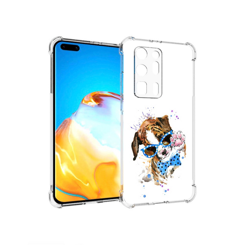 

Чехол MyPads Tocco для Huawei P40 Pro+ лапочка, Прозрачный, Tocco