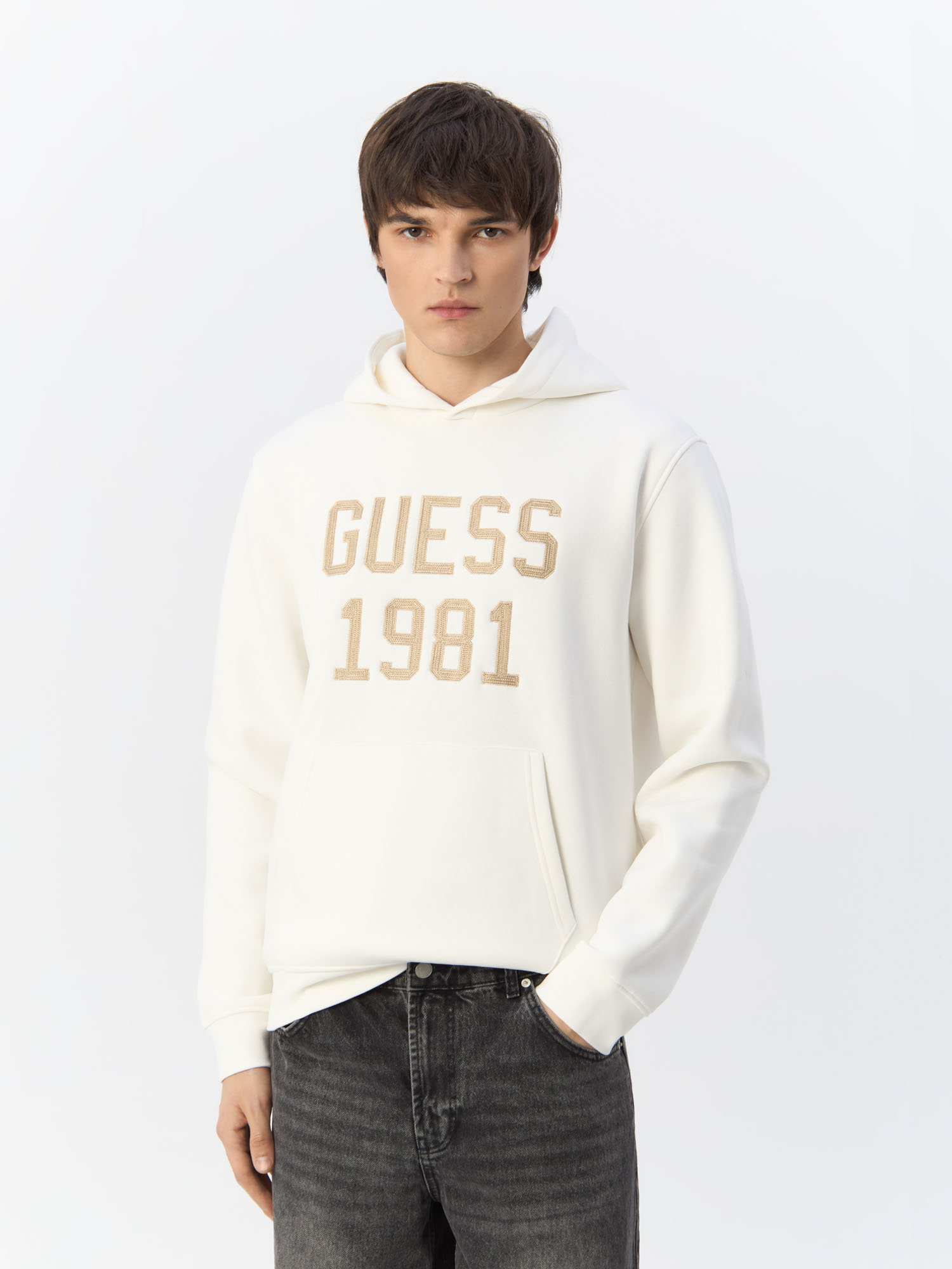 Худи мужская Guess M4YQ05K9Z21 белая M