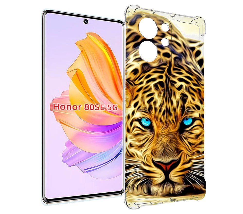 

Чехол MyPads Голубоглазый-гепард для Honor 80 SE, Прозрачный, Tocco