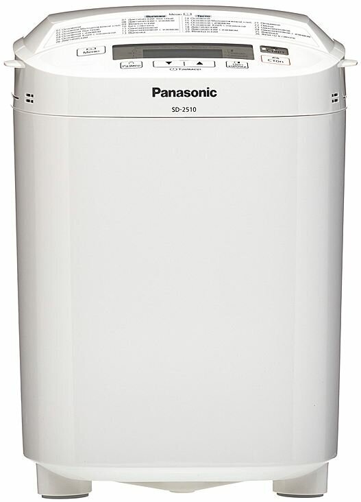 

Хлебопечка Panasonic SD-B2510WTS белый, SD-B2510WTS