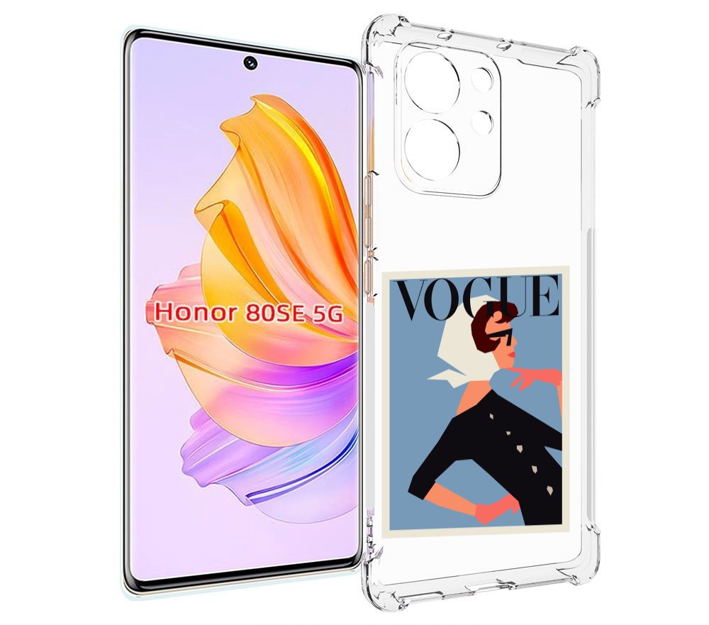 

Чехол MyPads Вогуе картинка для Honor 80 SE, Прозрачный, Tocco