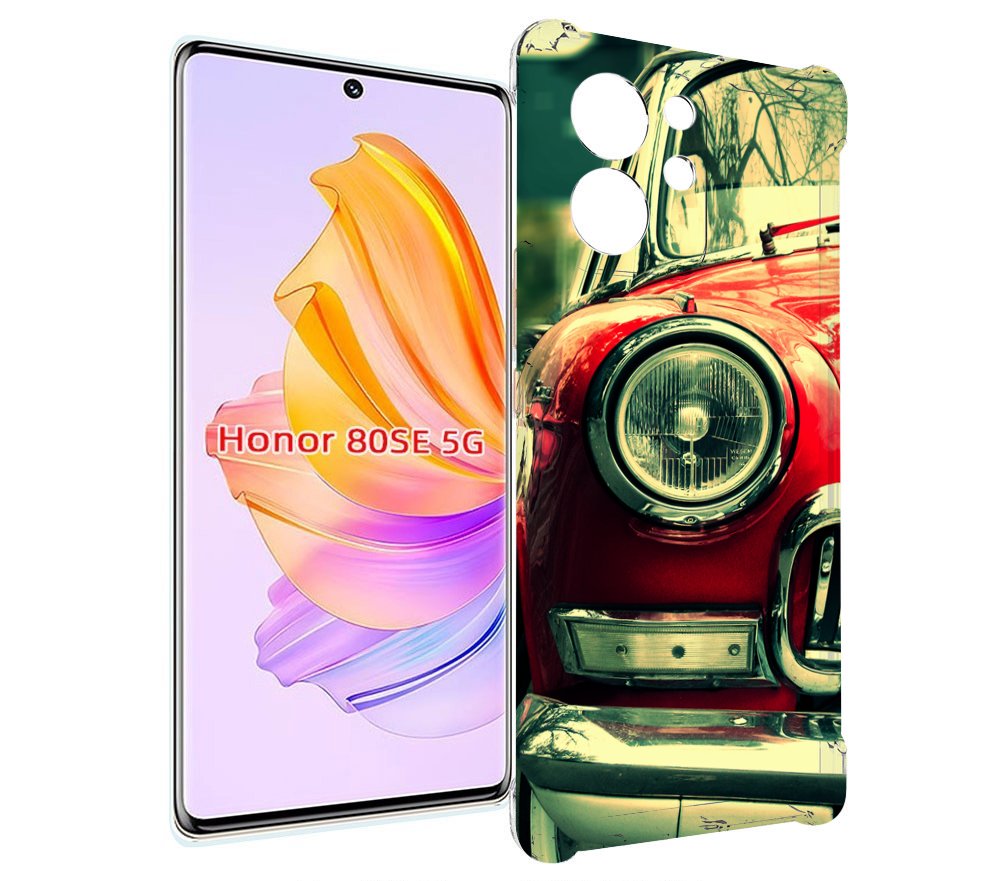 

Чехол MyPads Винтажная-машина мужской для Honor 80 SE, Прозрачный, Tocco