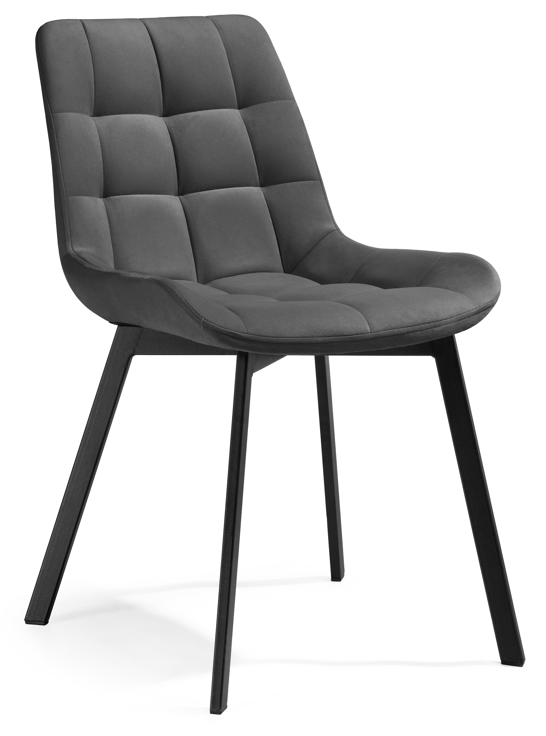 

Стул ЛайфМебель Челси, темно-серый/черный каркас, Челси