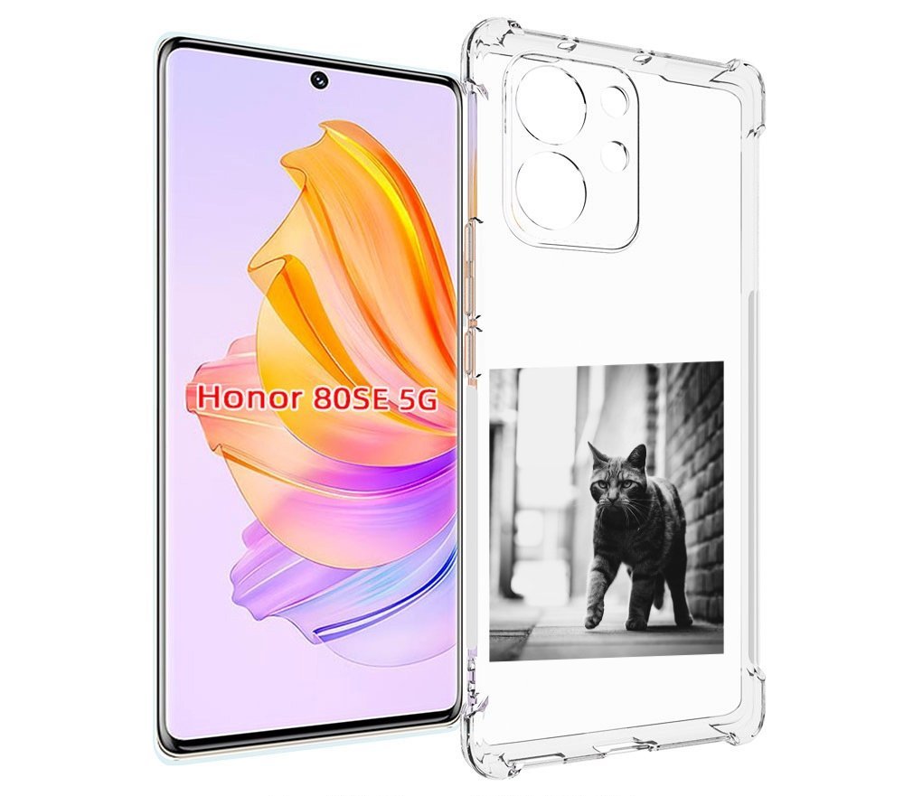 

Чехол MyPads Важный-кот для Honor 80 SE, Прозрачный, Tocco