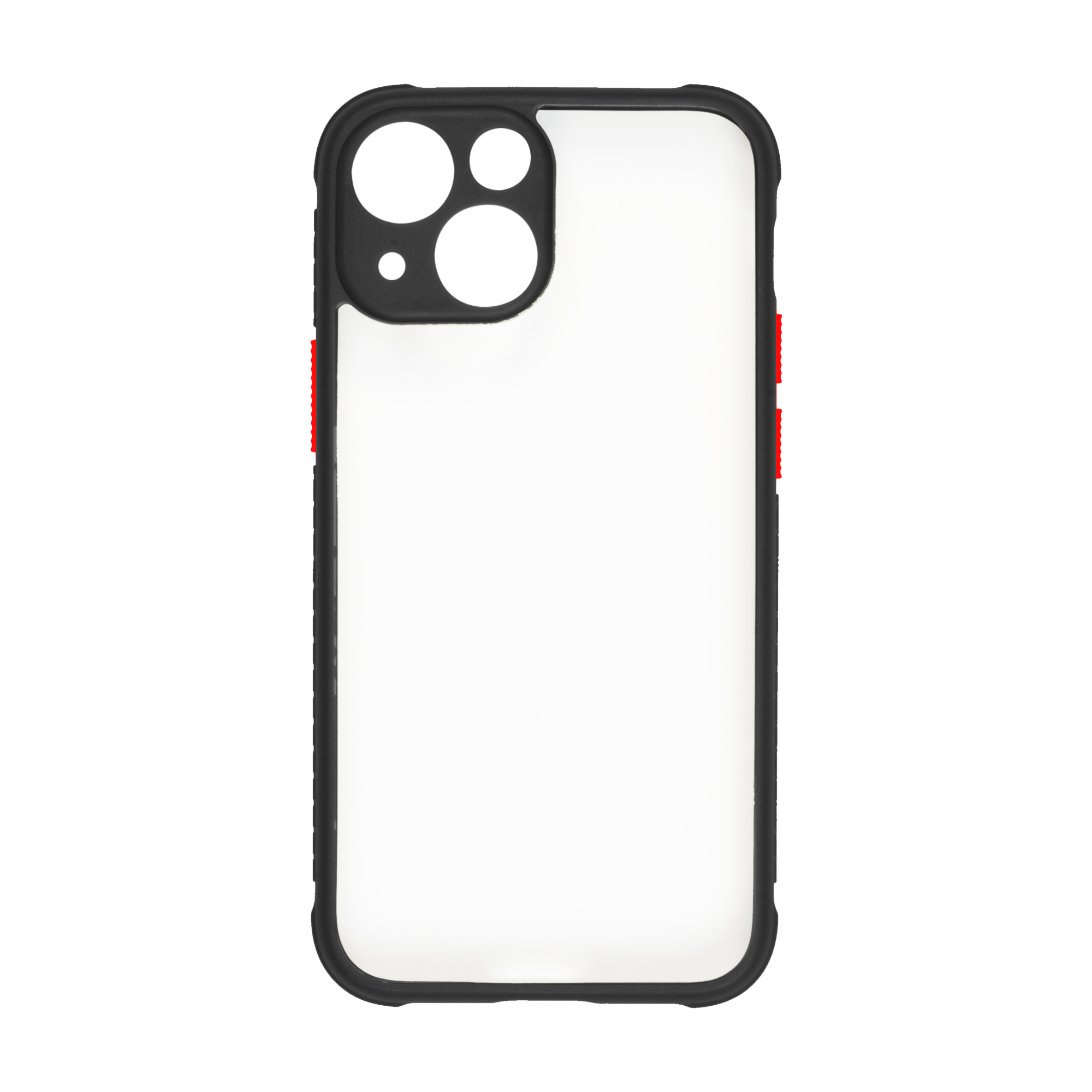 

Чехол InterStep для Apple iPhone 13 прозрачный с черной рамкой, OKS-FCC-IPH21_61U-WH01O
