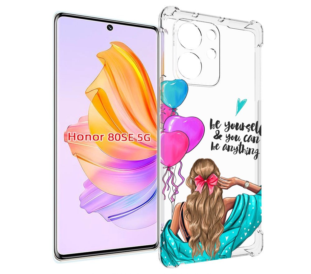 

Чехол MyPads Будь-собой для Honor 80 SE, Прозрачный, Tocco