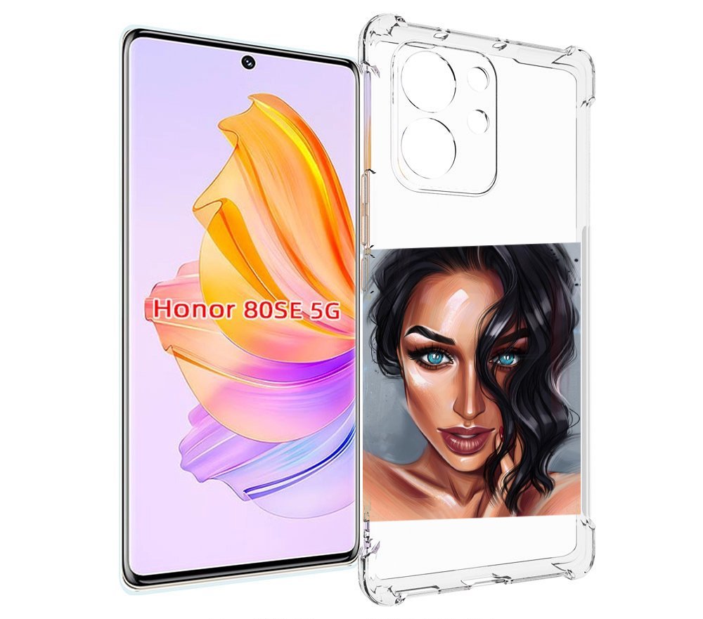 

Чехол MyPads Брюнетка для Honor 80 SE, Прозрачный, Tocco