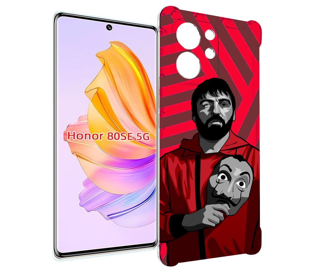 

Чехол MyPads Богата-Бумажный-дом для Honor 80 SE, Прозрачный, Tocco
