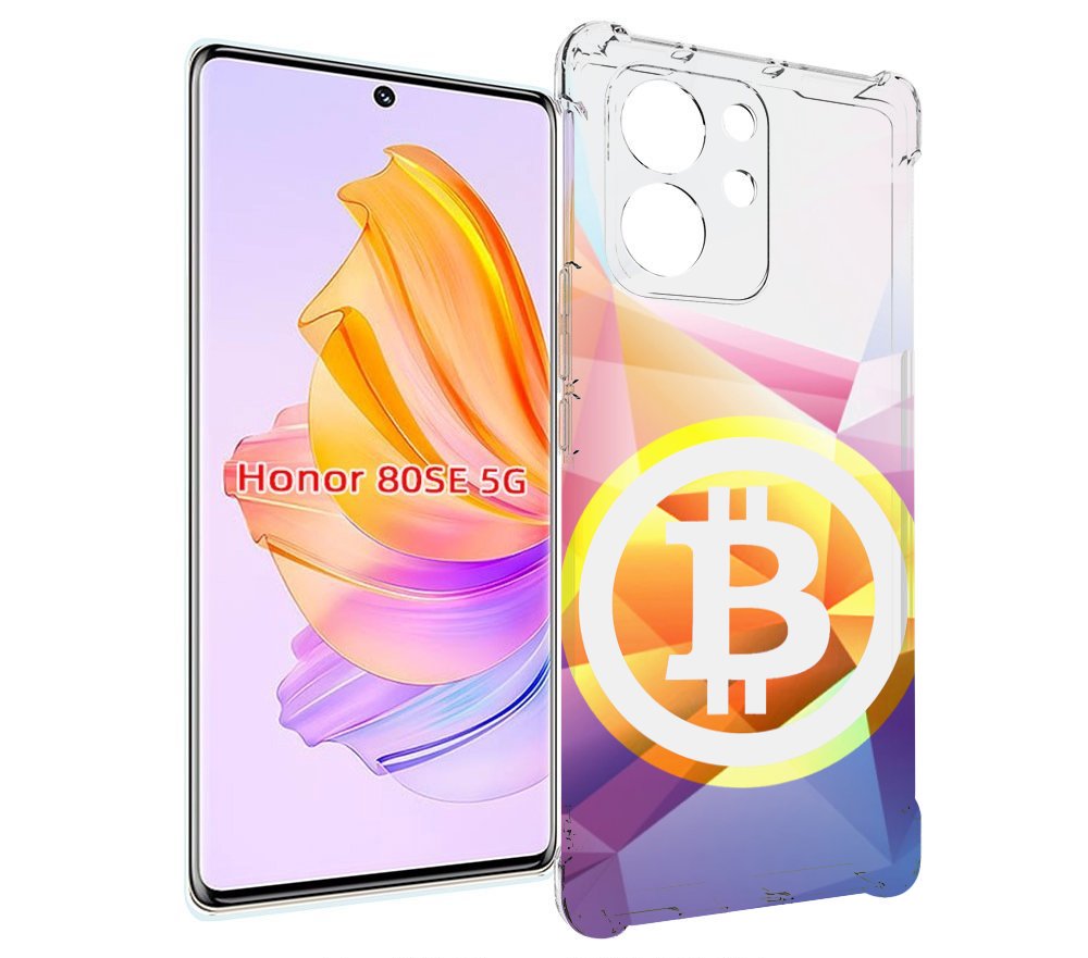 

Чехол MyPads Биткоин для Honor 80 SE, Прозрачный, Tocco