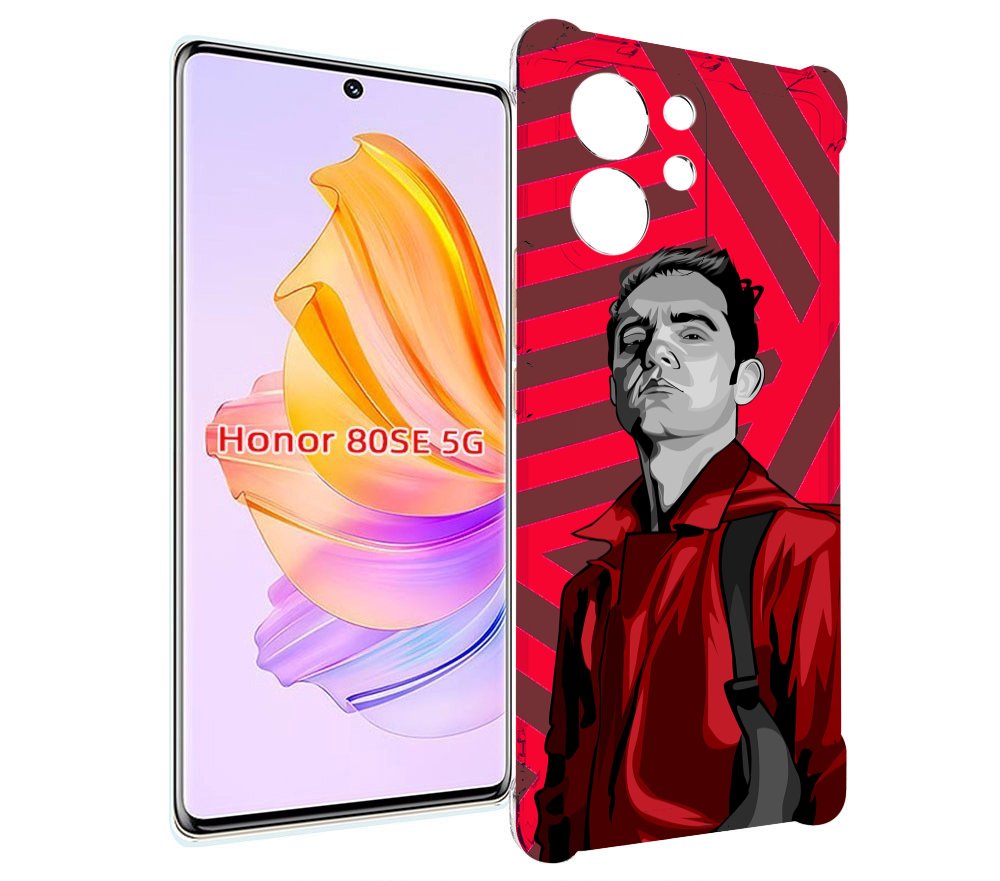 

Чехол MyPads Берлин-бумажный-дом для Honor 80 SE, Прозрачный, Tocco