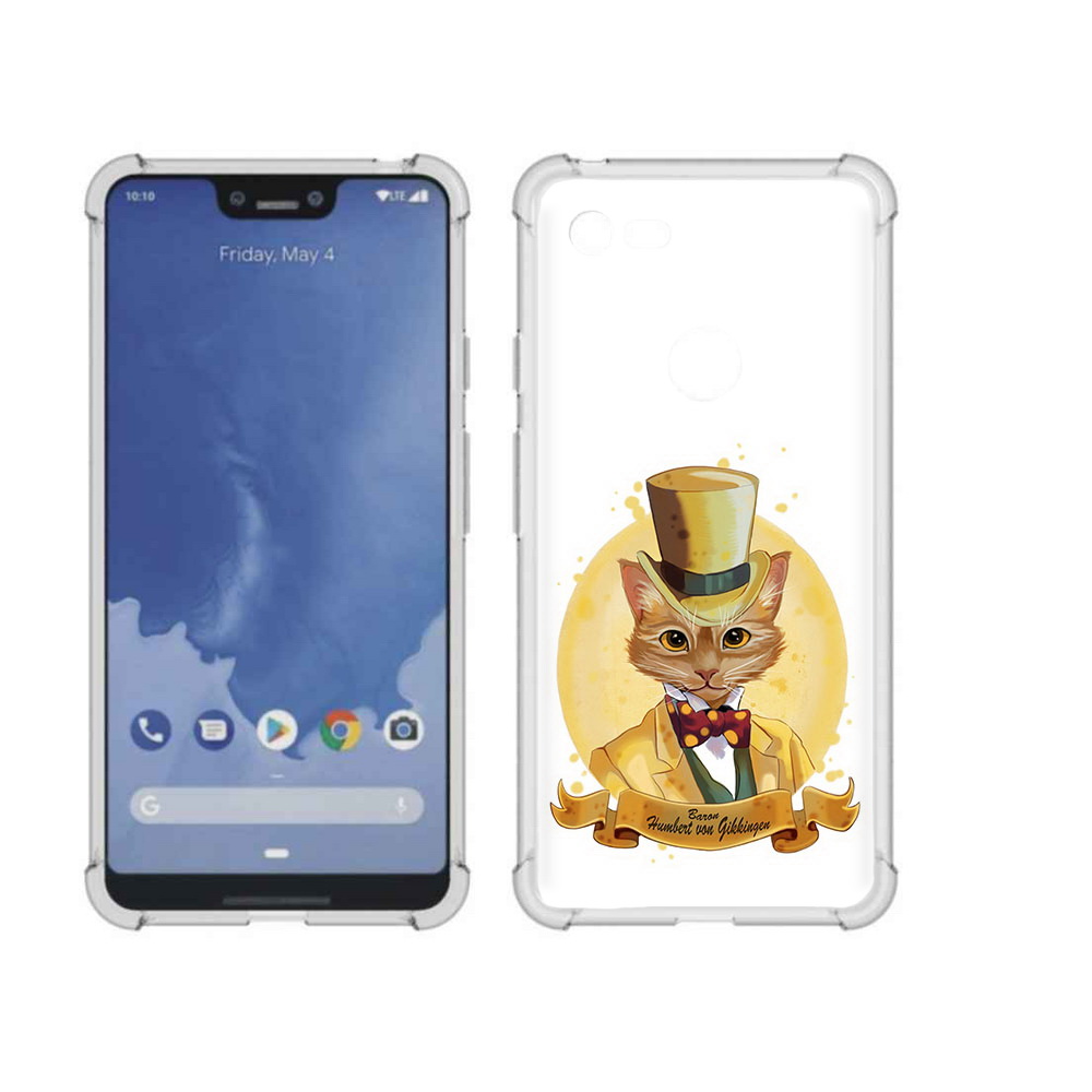 

Чехол MyPads Tocco для Google Pixel 3 XL кот юрист, Прозрачный, Tocco