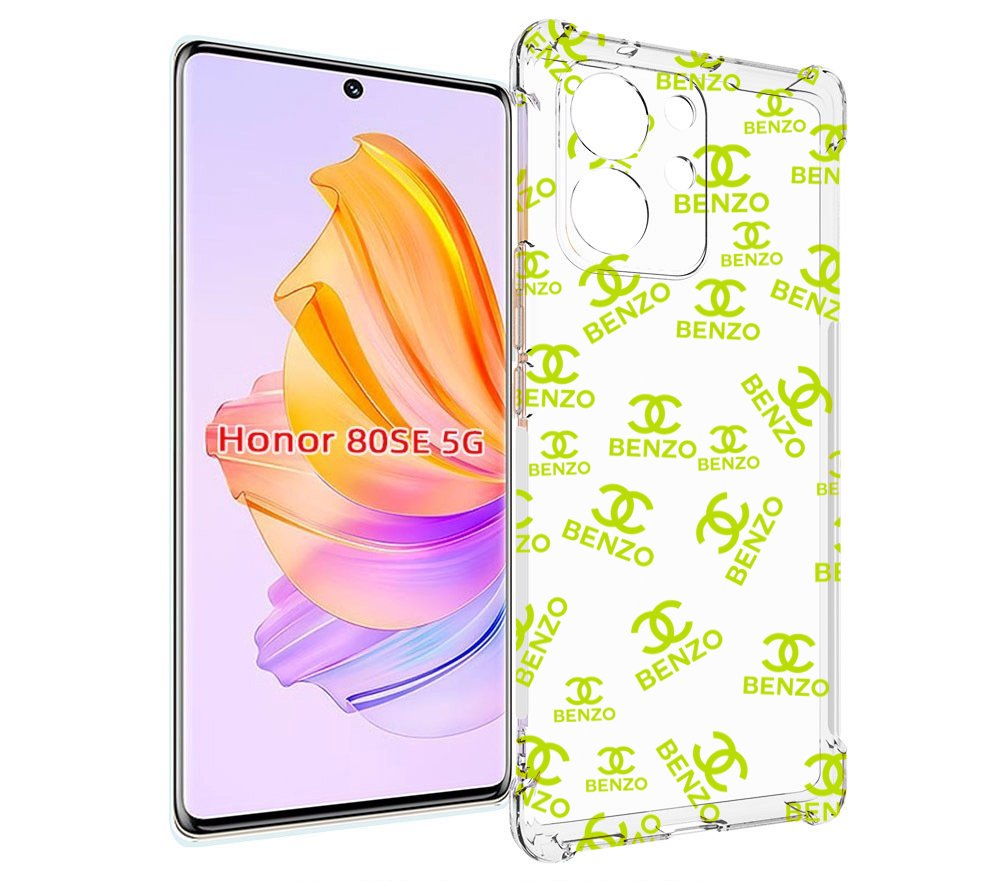 

Чехол MyPads Белый-Бензо для Honor 80 SE, Прозрачный, Tocco