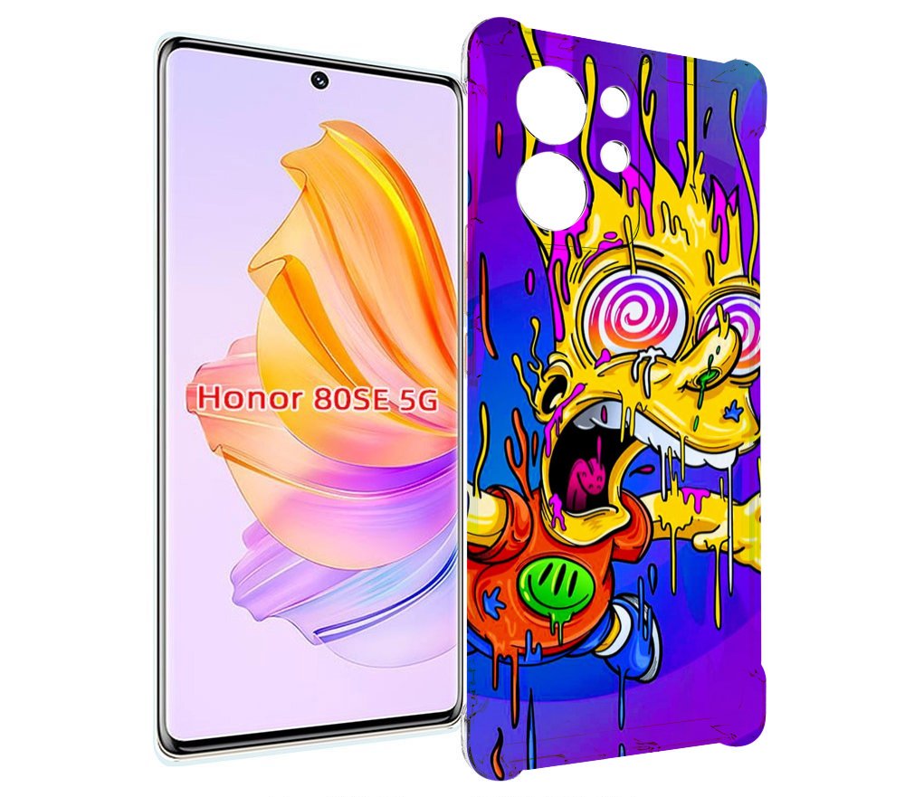 

Чехол MyPads Барт-арт-стрит для Honor 80 SE, Прозрачный, Tocco