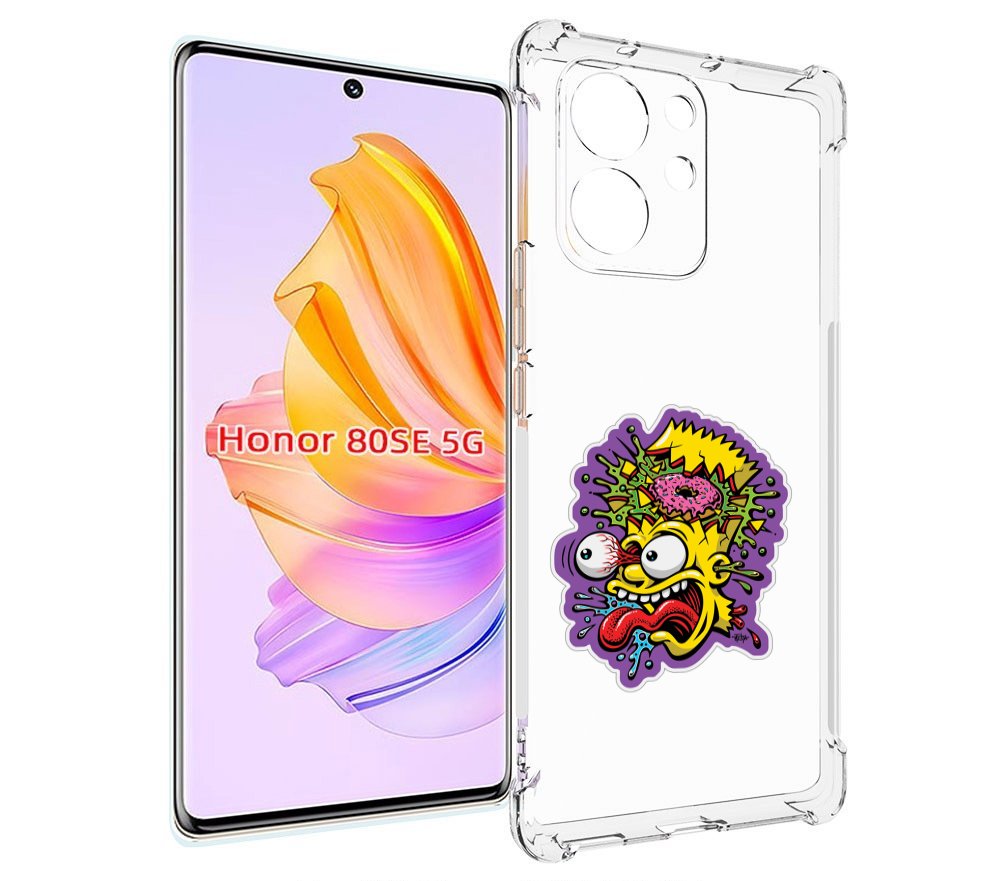 

Чехол MyPads Барт-Симпсон для Honor 80 SE, Прозрачный, Tocco