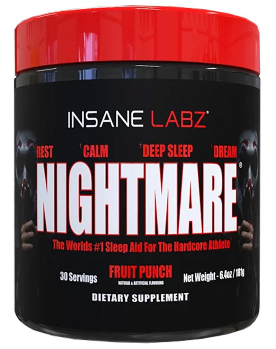 Аминокислотный комплекс Insane Labz Nightmare 180 гр., 30 порций, вкус Фруктовый пунш
