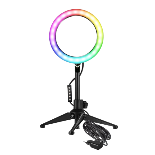 Кольцевая лампа Pantogroff RGB-TR26A 26 см черная