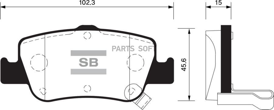 

Тормозные колодки Sangsin brake задние дисковые для Тоуоtа Аuris 2007- SP1501