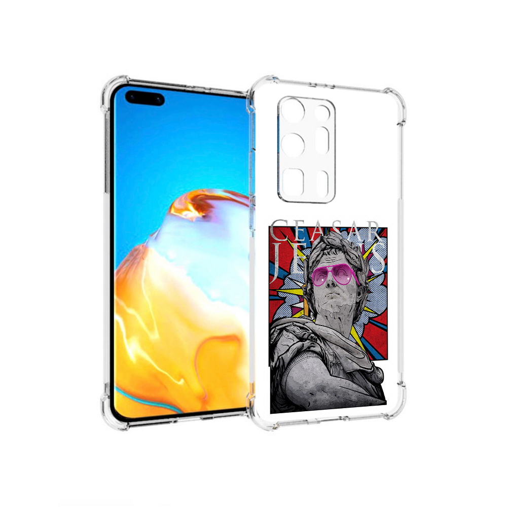 

Чехол MyPads Tocco для Huawei P40 Pro+ крутая статуя свободы, Прозрачный, Tocco