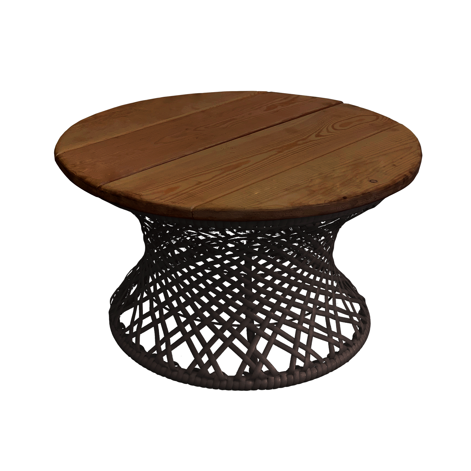 Стол для дачи кофейный M-group Бонго 19120256 коричневый 56х56х32 см