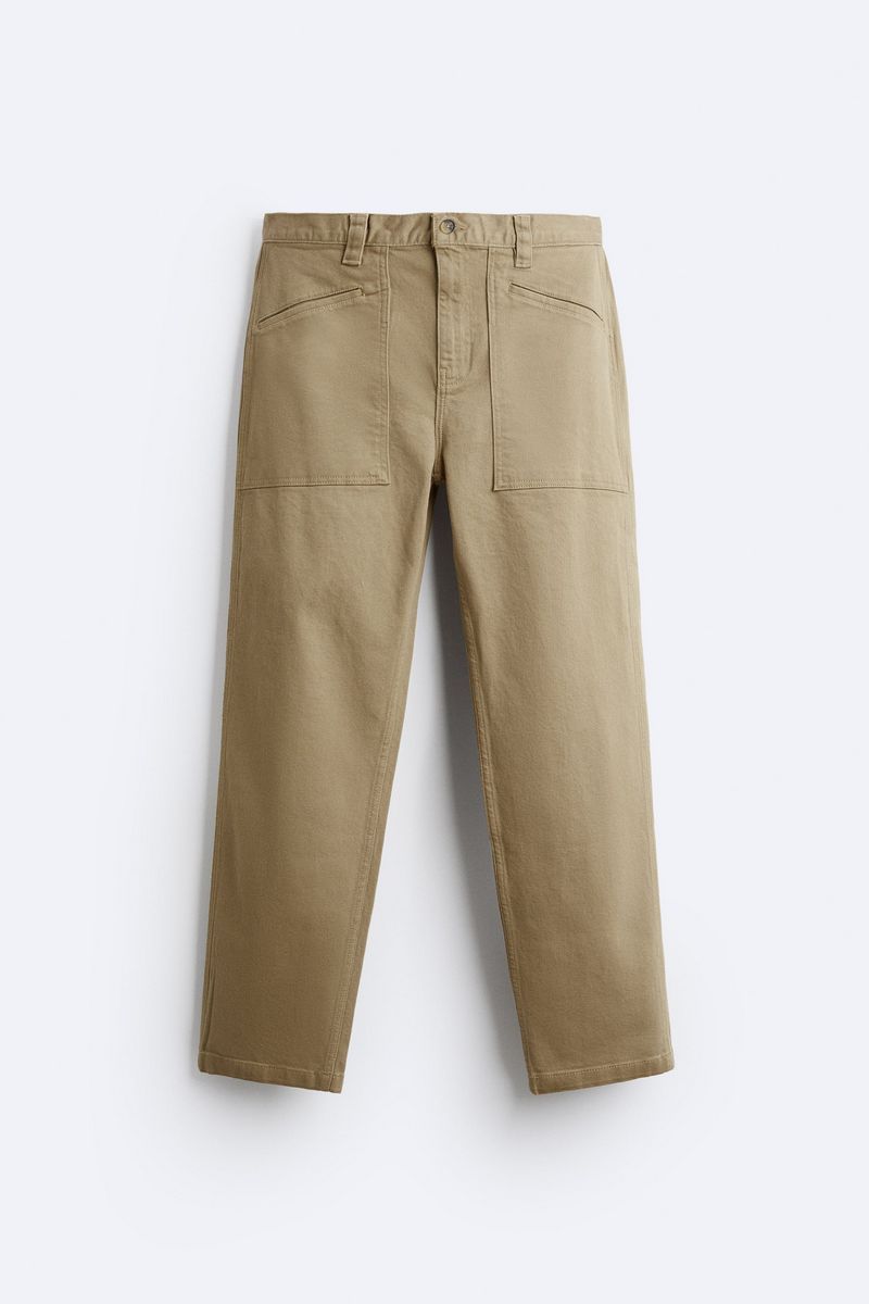 

Брюки мужские ZARA 01934435 бежевые 42 EU, Бежевый, 01934435