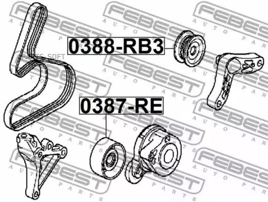 

FEBEST Подшипник генератора TOYOTA CAMRY ACV3MCV3 2001-2006 17X47X14 FEBEST 0388-RB3