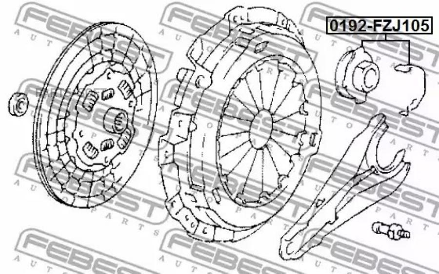 FEBEST Подшипник выжимной FEBEST 0192-FZJ105