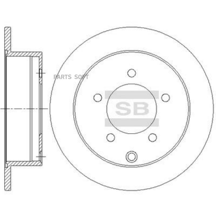 

Диск Тормозной Sangsin brake sd4333