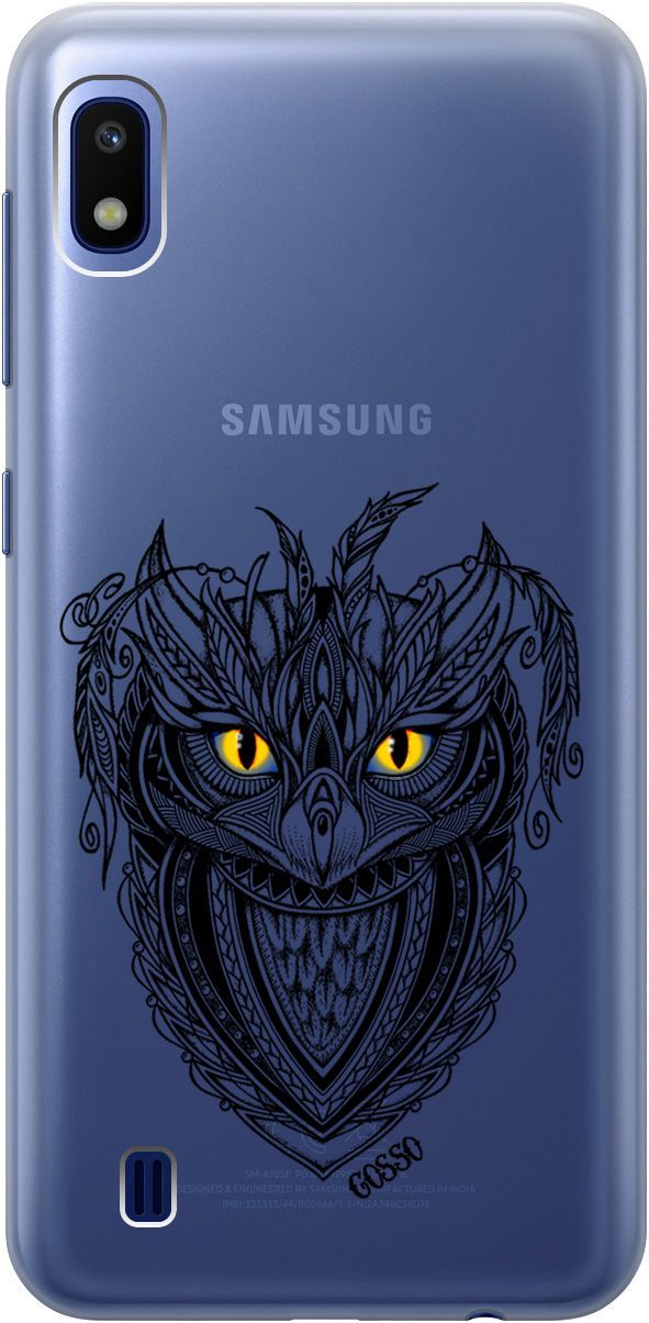 

Силиконовый чехол на Samsung Galaxy A10 с 3D принтом "Grand Owl" прозрачный, Прозрачный;желтый, 0