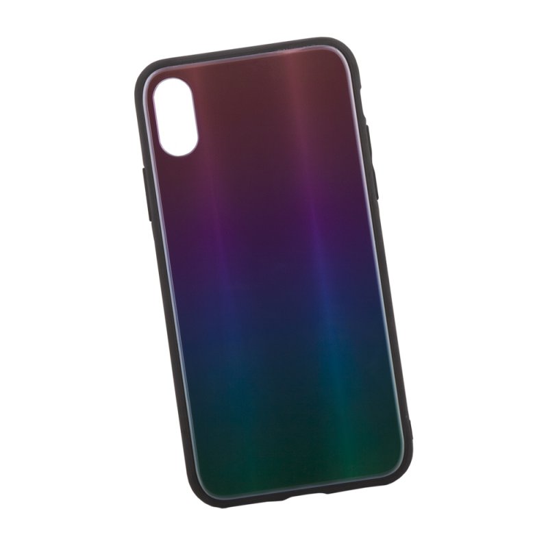 фото Чехол "lp" для iphone x/xs "rainbow glass case" (зеленый градиент) liberty project