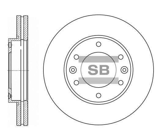 

Диск Тормозной Sangsin brake sd1031