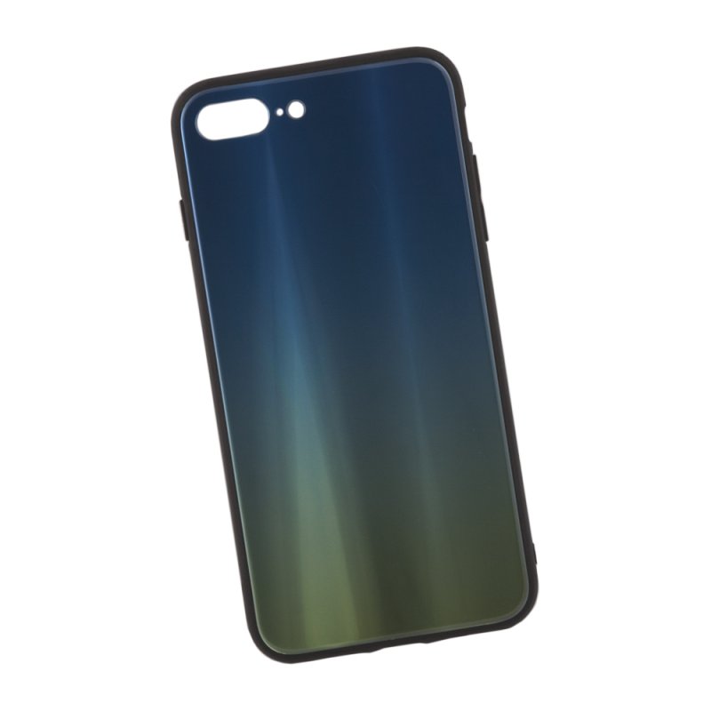 фото Чехол "lp" для iphone 7 plus/8 plus "rainbow glass case" (зеленый градиент) liberty project