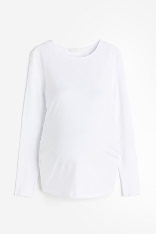 

Лонгслив для беременных женский H&M 1225785 белый S, 1225785