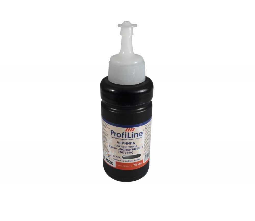 

Чернила для струйного принтера Profiline PL_INK_T6731_BK_70ml Black, совместимый, Черный