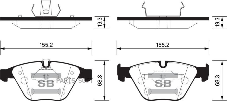 

Тормозные колодки Sangsin brake передние sp2163